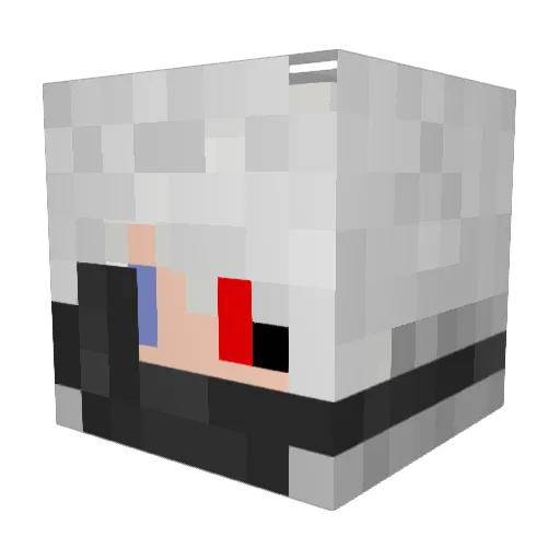 AlexSenpai11 Minecraft avatar head, 3D render