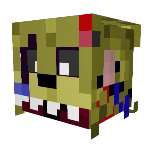 AlexSharkTooth1 Minecraft avatar head, 3D render
