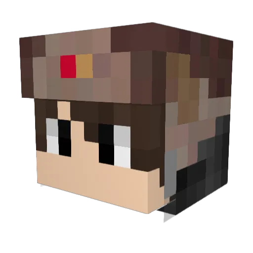 AlexShyjada Minecraft avatar head, 3D render