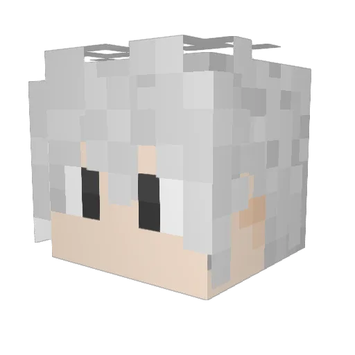 AlexSix Minecraft avatar head, 3D render