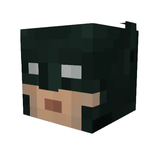 AlexSlain Minecraft avatar head, 3D render