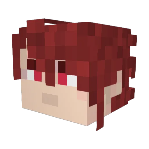 AlexStorm2212 Minecraft avatar head, 3D render