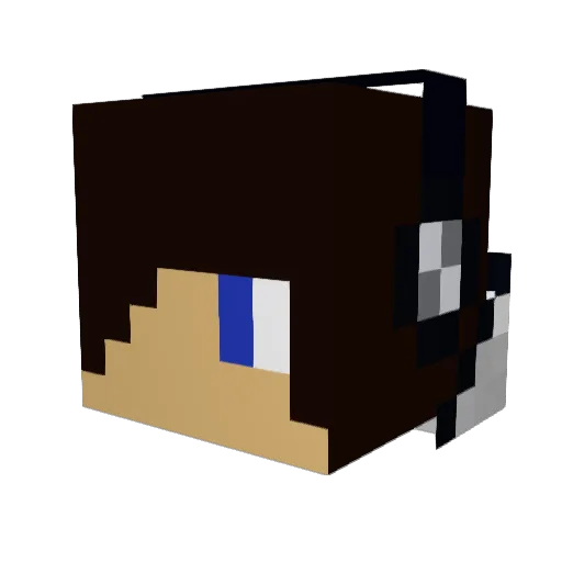 AlexT111 Minecraft avatar head, 3D render