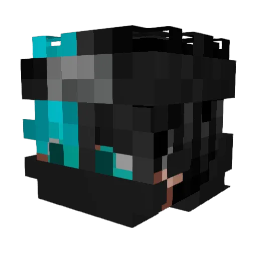 AlexTan Minecraft avatar head, 3D render