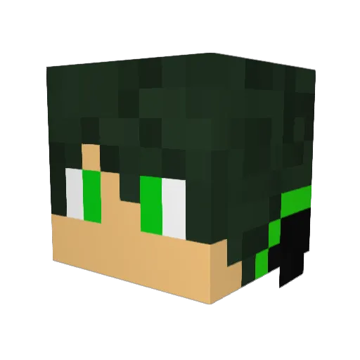 AlexTheGamer32 Minecraft avatar head, 3D render