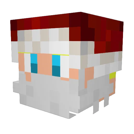 AlexTheGeeker Minecraft avatar head, 3D render