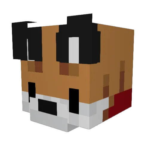 AlexTheGoober Minecraft avatar head, 3D render