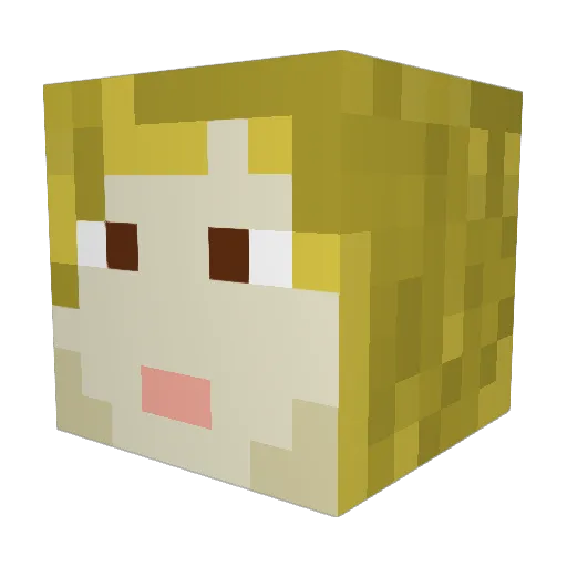 AlexTheGuitarist Minecraft avatar head, 3D render