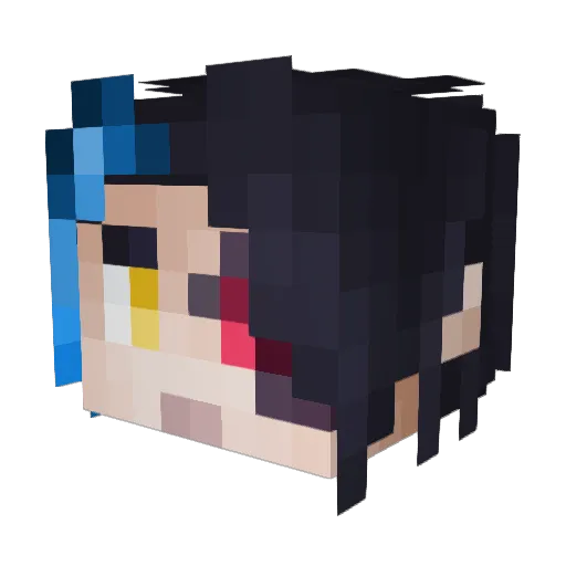 AlexThurley Minecraft avatar head, 3D render