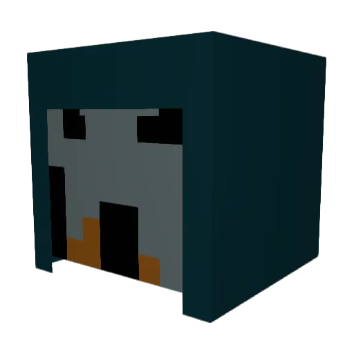 AlexWanderlust Minecraft avatar head, 3D render