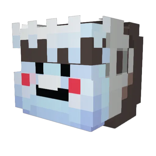 AlexX_0 Minecraft avatar head, 3D render