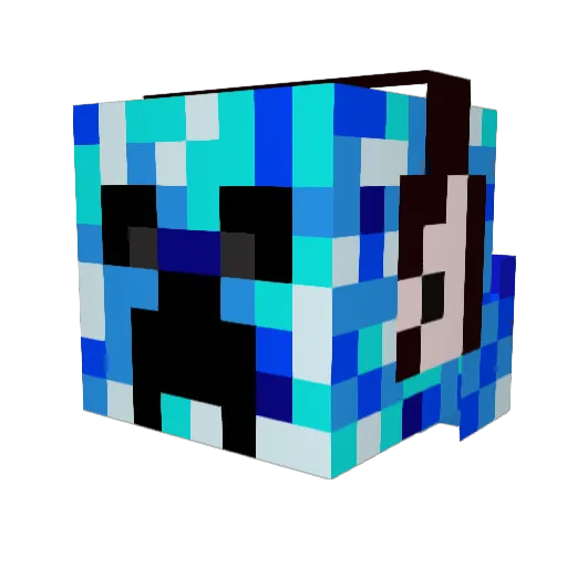AlexYeezys23 Minecraft avatar head, 3D render