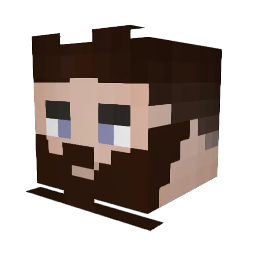 Alex_032 Minecraft avatar head, 3D render