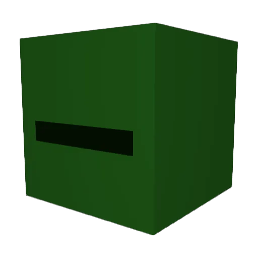 Alex_3558 Minecraft avatar head, 3D render