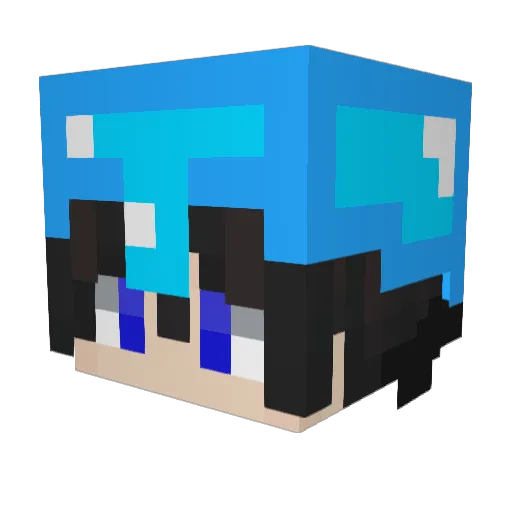 Alex_369 Minecraft avatar head, 3D render
