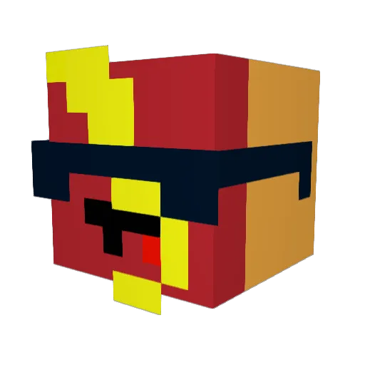 Alex_96 Minecraft avatar head, 3D render