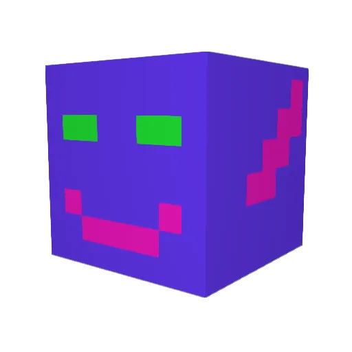 Alex_Arefer Minecraft avatar head, 3D render