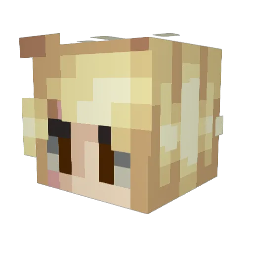 Alex_Bif Minecraft avatar head, 3D render