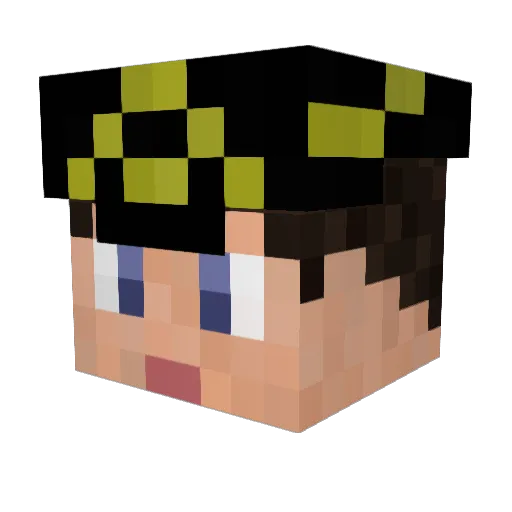 Alex_DeLeroux Minecraft avatar head, 3D render