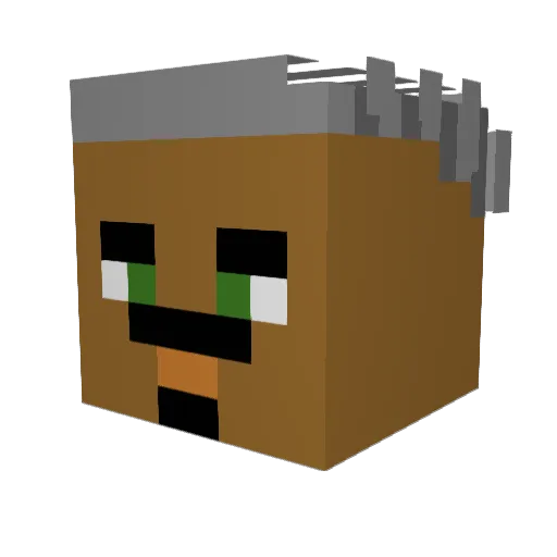 Alex_Ifti__ Minecraft avatar head, 3D render