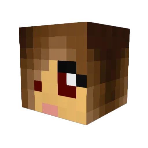 Alex_Laure Minecraft avatar head, 3D render