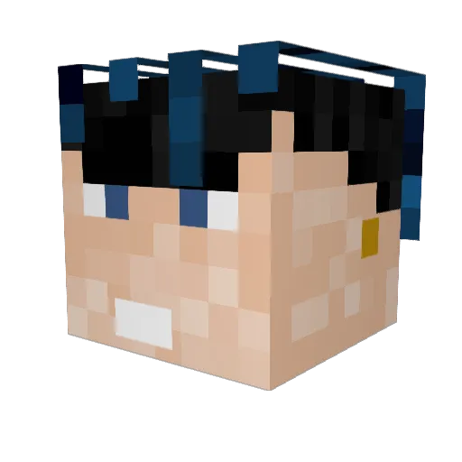 Alex_Mango Minecraft avatar head, 3D render