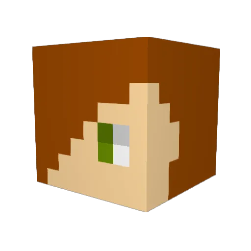 Alex_Online1 Minecraft avatar head, 3D render