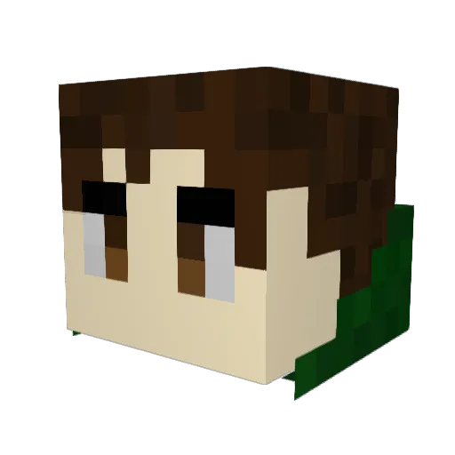 Alex_Ruller Minecraft avatar head, 3D render