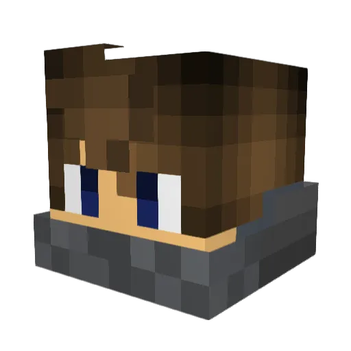 Alex_The_Plant Minecraft avatar head, 3D render