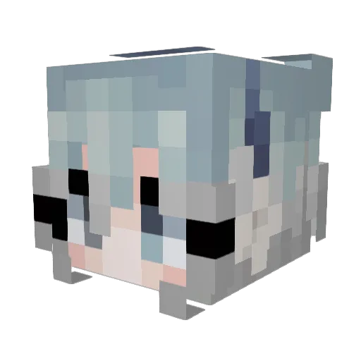 Alex_Victoria Minecraft avatar head, 3D render