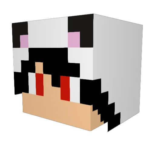 Alex_YT_PvP Minecraft avatar head, 3D render