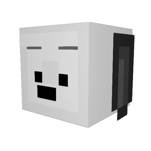 Alex_hg Minecraft avatar head, 3D render