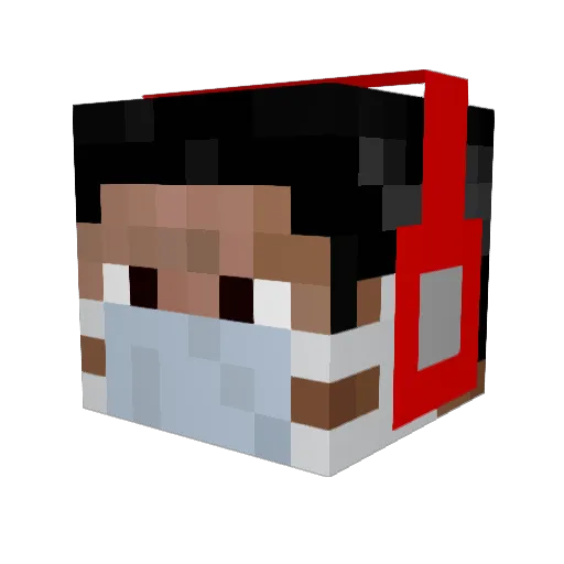 Alex_opp Minecraft avatar head, 3D render