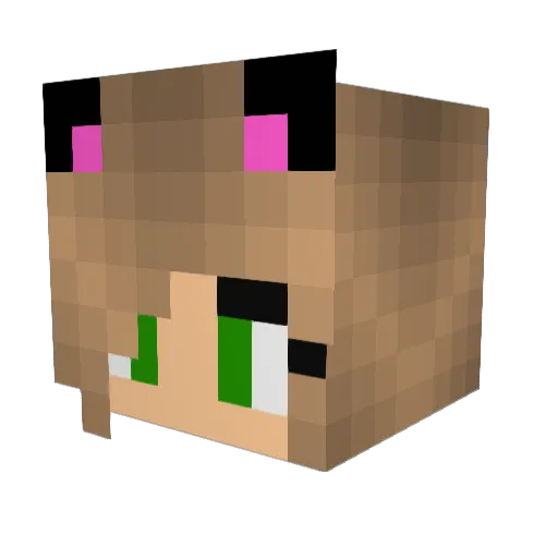 Alex_or_Jojo Minecraft avatar head, 3D render
