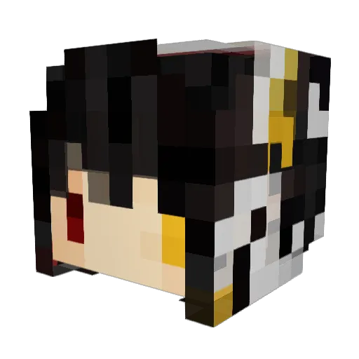 Alex_peko Minecraft avatar head, 3D render