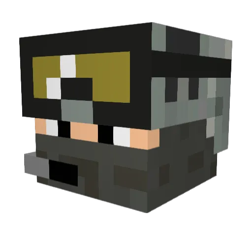 Alex_philip Minecraft avatar head, 3D render