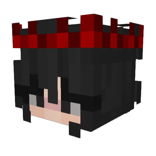 Alexa80 Minecraft avatar head, 3D render