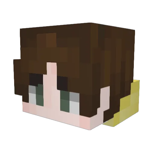 AlexaBot Minecraft avatar head, 3D render
