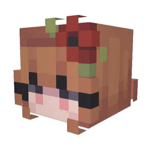 AlexaPanda11 Minecraft avatar head, 3D render