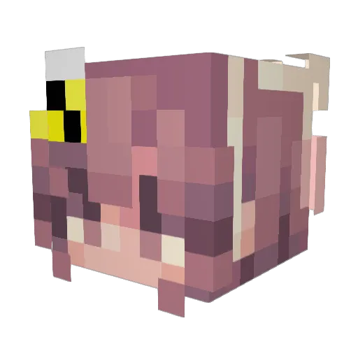 Alexa_Strong Minecraft avatar head, 3D render