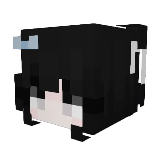 Alexaaoy Minecraft avatar head, 3D render