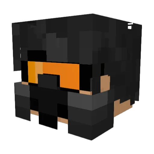 Alexal1 Minecraft avatar head, 3D render