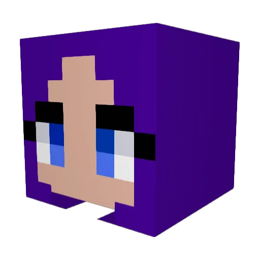 Alexalus15 Minecraft avatar head, 3D render