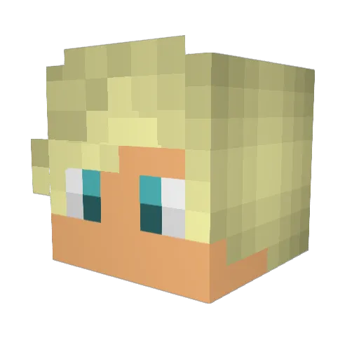 AlexandDon Minecraft avatar head, 3D render