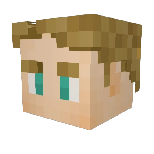 AlexandGrant Minecraft avatar head, 3D render