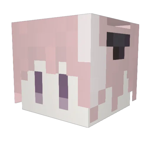 AlexandPalette Minecraft avatar head, 3D render
