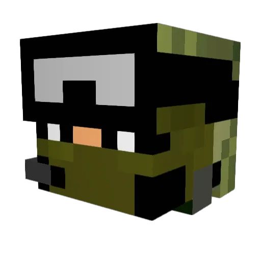 Alexandar18ka Minecraft avatar head, 3D render