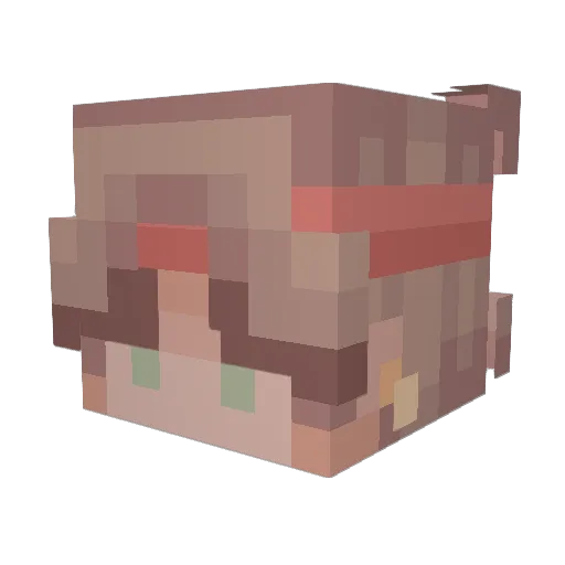 Alexander22 Minecraft avatar head, 3D render