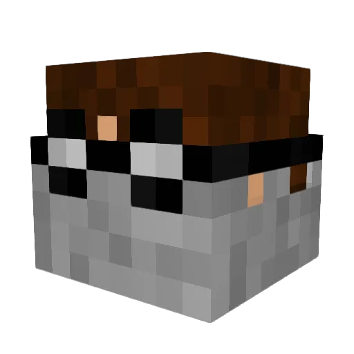 Alexander283 Minecraft avatar head, 3D render