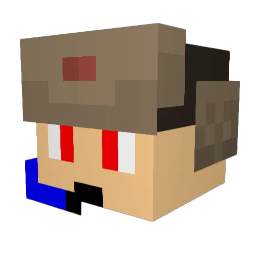 Alexander39Z Minecraft avatar head, 3D render